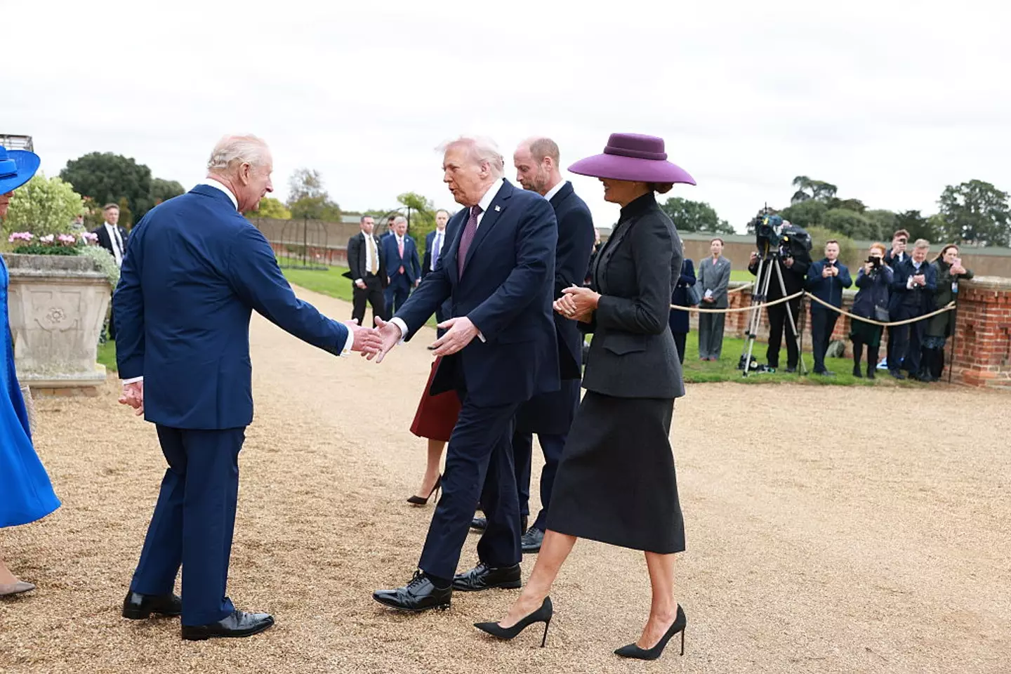 Trump seemed to break etiquette (Ian Vogler - WPA Pool/Getty Images)
