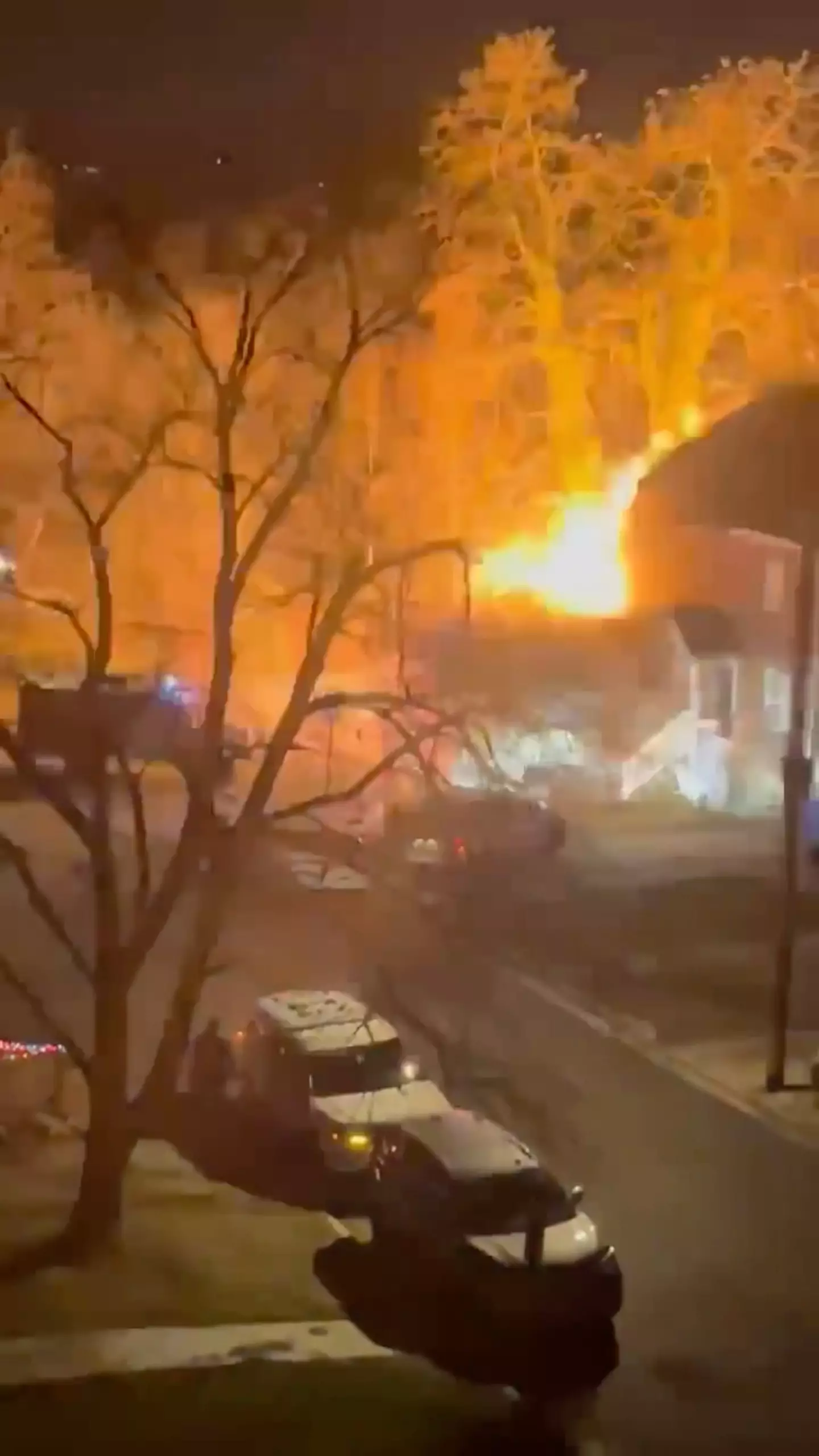 The explosion completely destroyed the house.