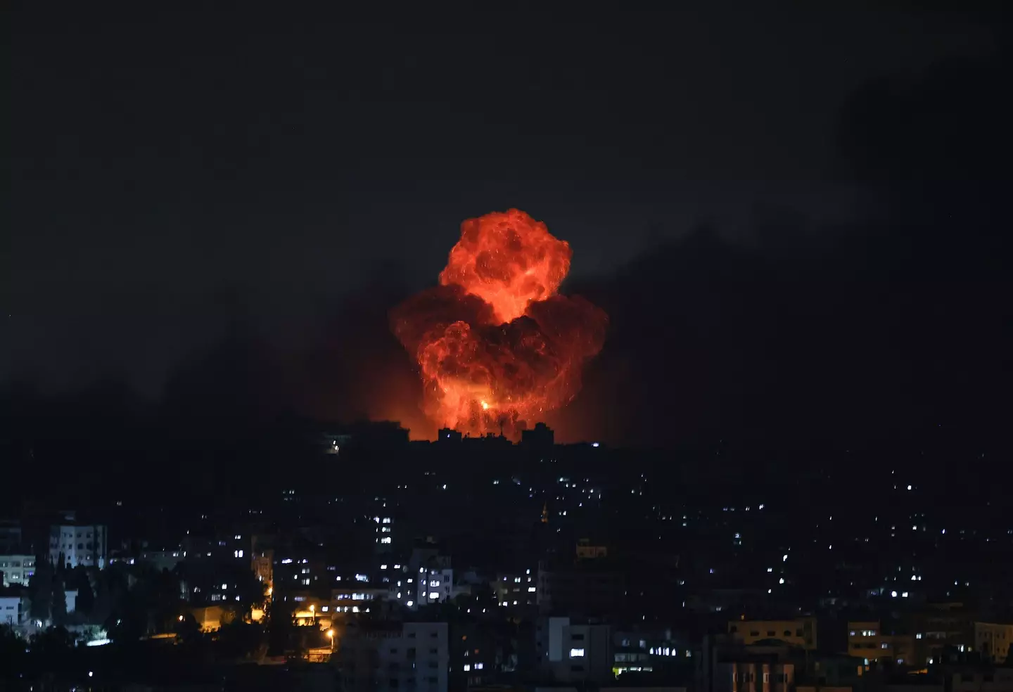 Airstrikes in Gaza.
