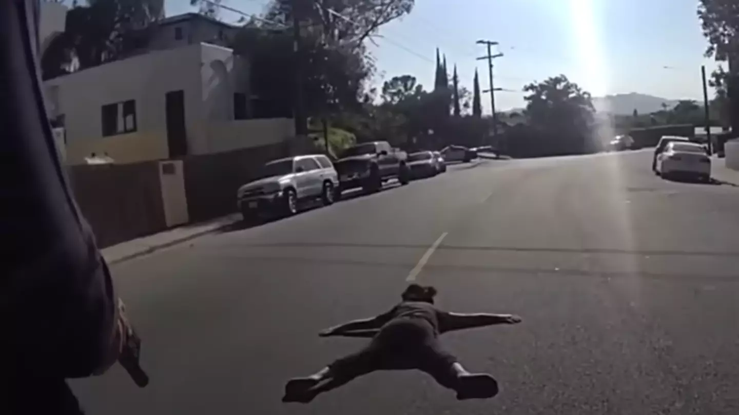 Bodycam footage shows the moment Weezer bassist Scott Schriner's wife is arrested after being shot by police