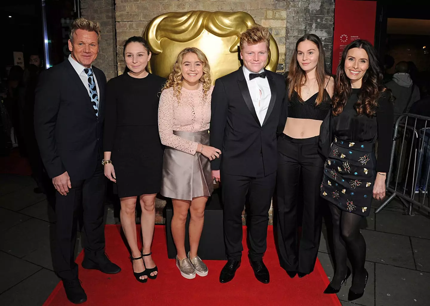 Gordon Ramsay and his wife, Tana, with their five eldest children (Eamonn M. McCormack/Getty Images)