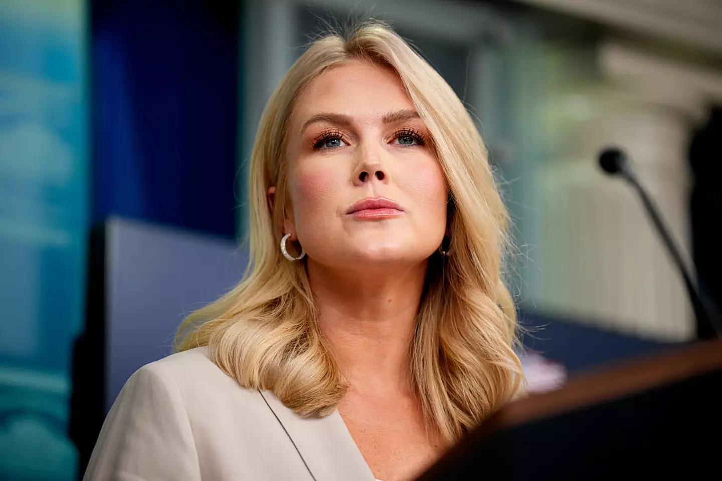 The account impersonating Leavitt claims to be a parody account (Andrew Harnik/Getty Images)