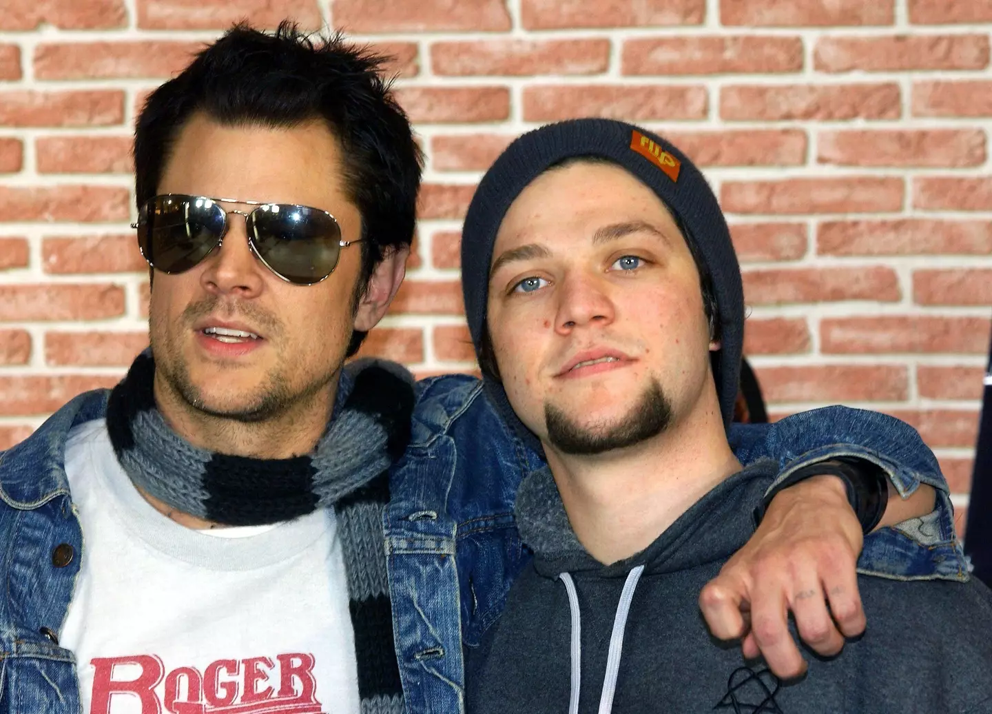 Bam Margera with Johnny Knoxville in 2003.