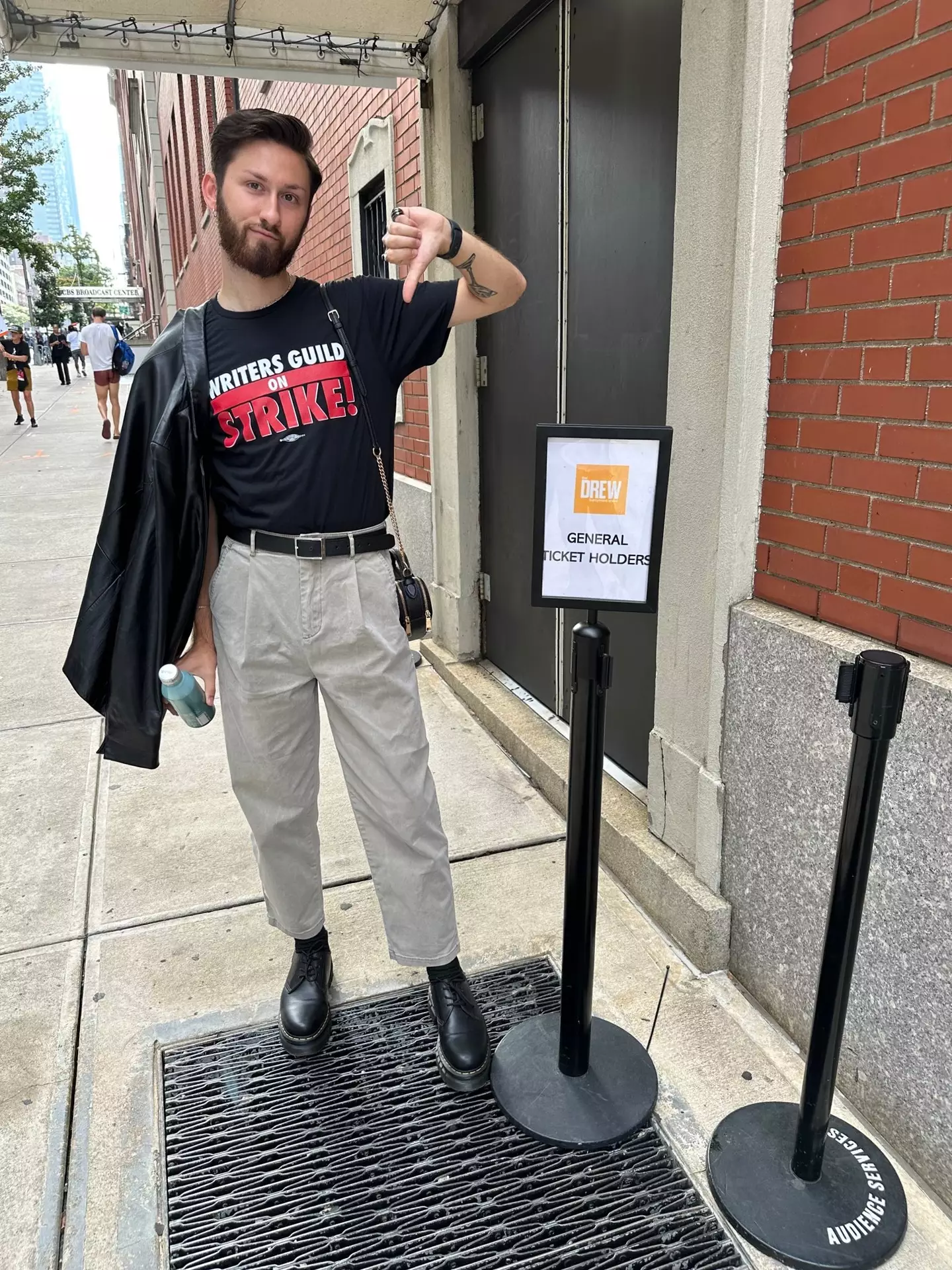 Dominic Turiczek had won tickets to see a taping of the show.