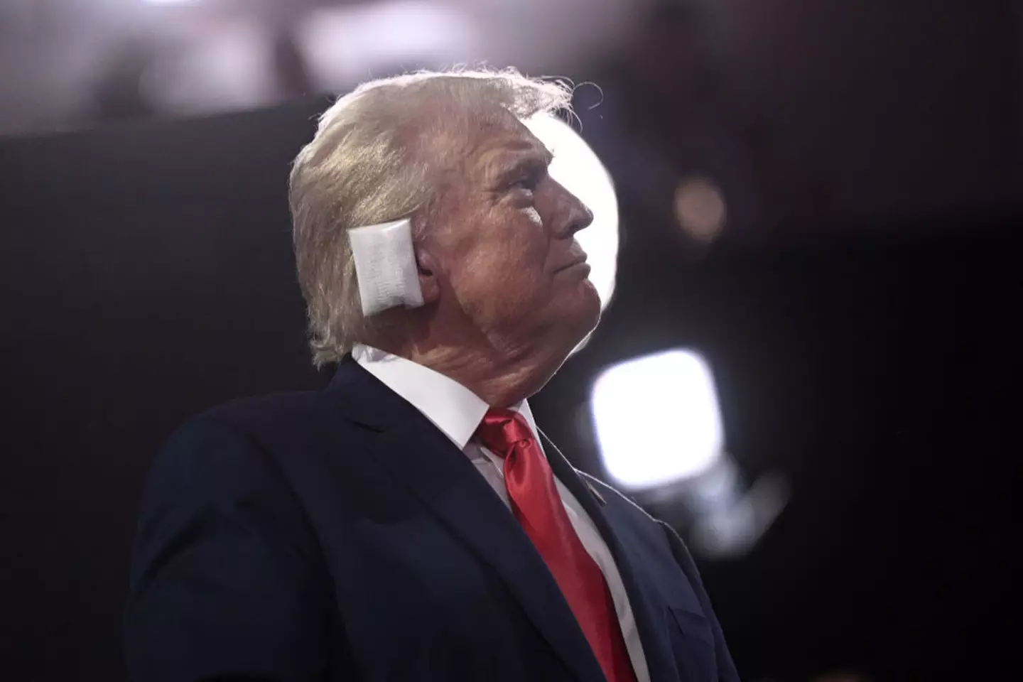 Donald Trump was shot in the ear last year (BRENDAN SMIALOWSKI/AFP via Getty Images)