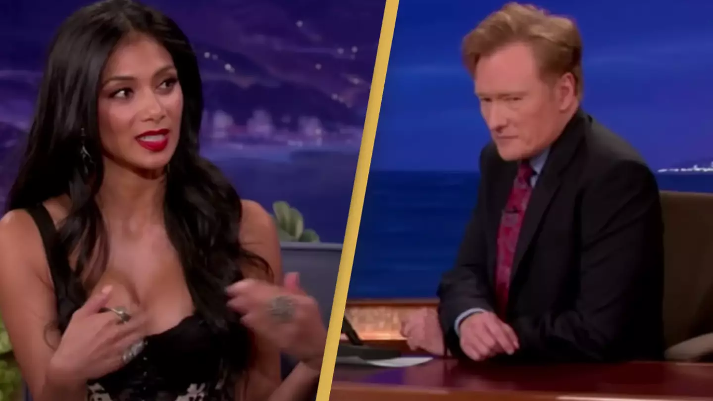Nicole Scherzinger had perfect response after she awkwardly caught Conan O'Brien staring at her breasts