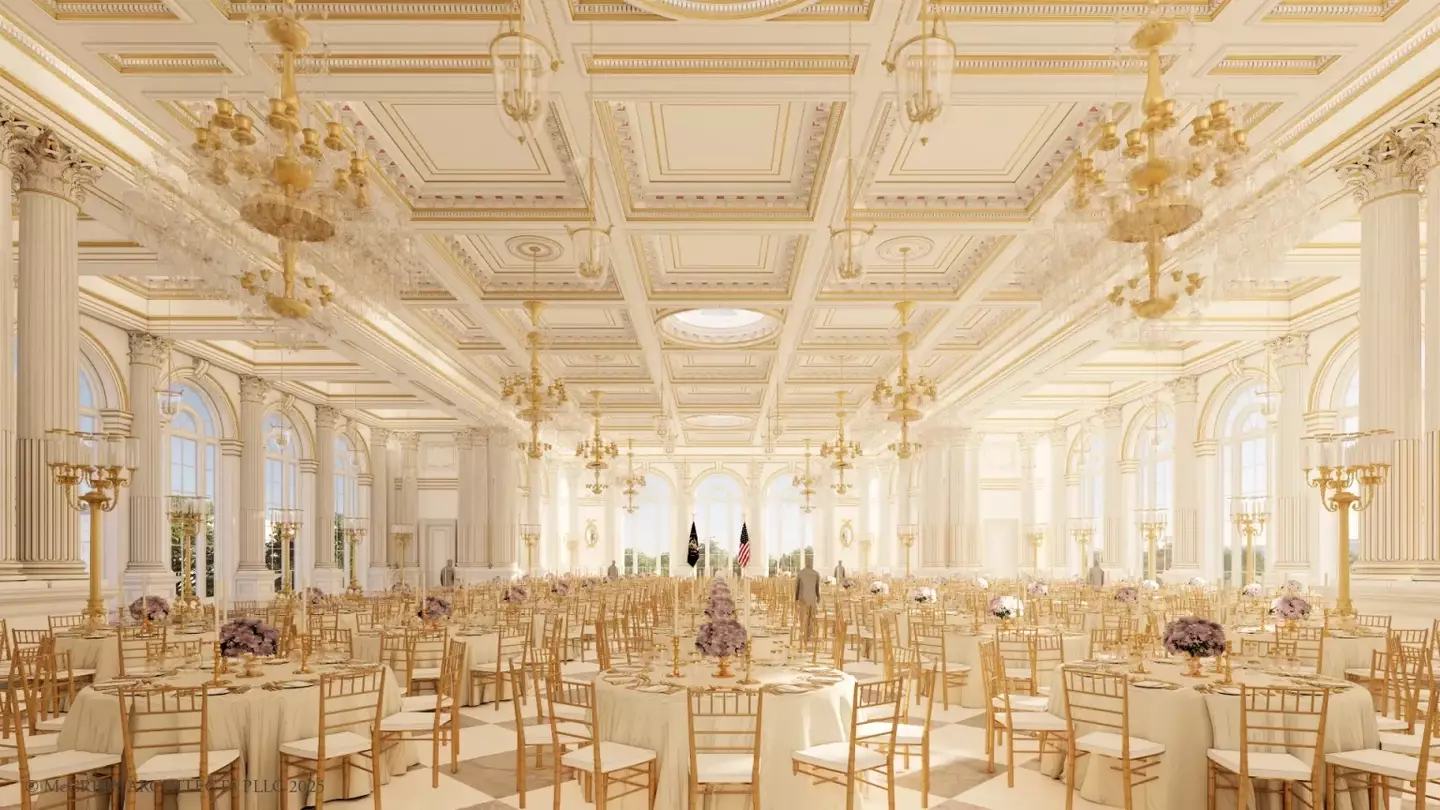 The blueprint of the new ballroom (The White House)