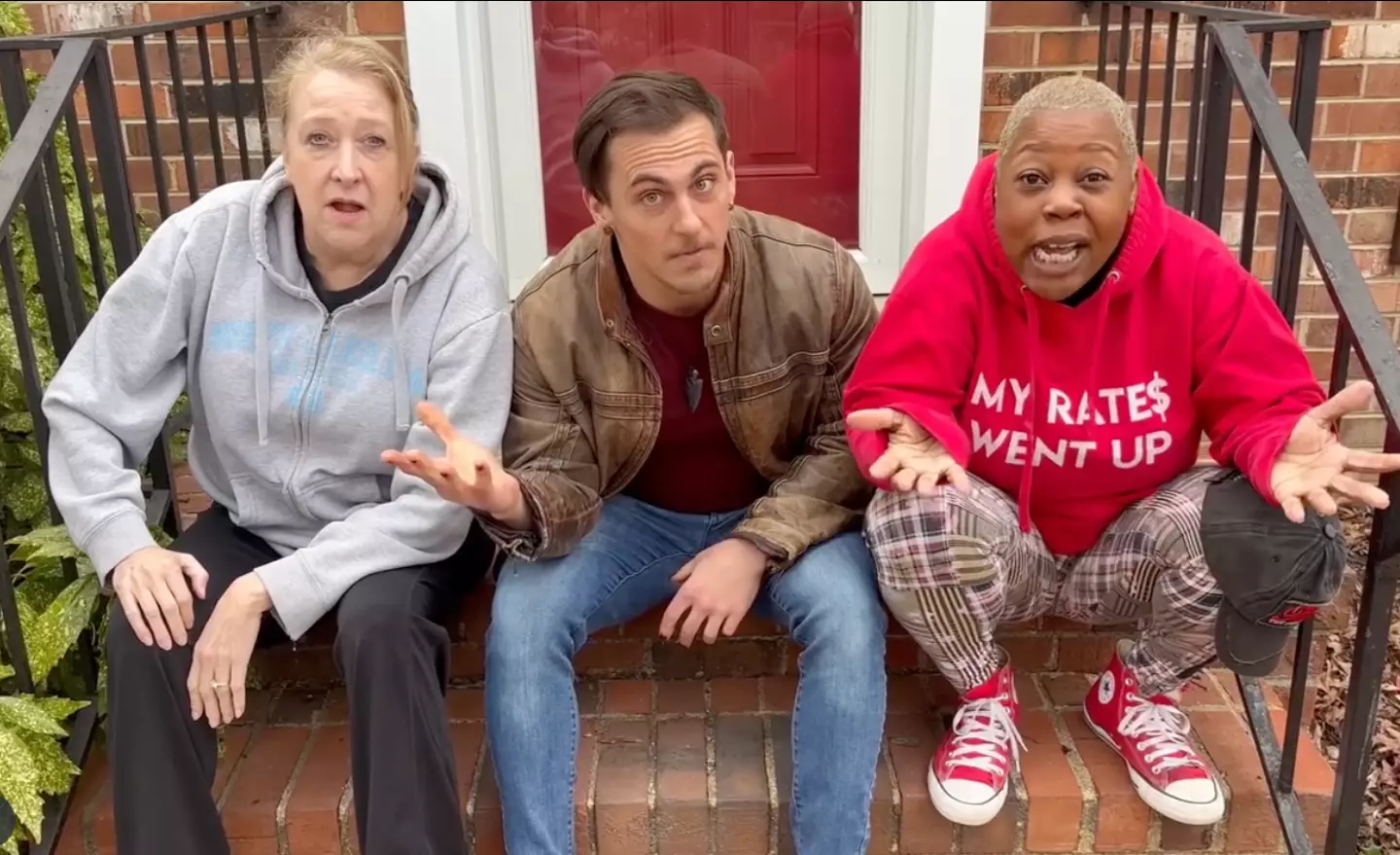 Adam Turck, pictured center, has died at the age of 35 (@adamturckstrength/Instagram)