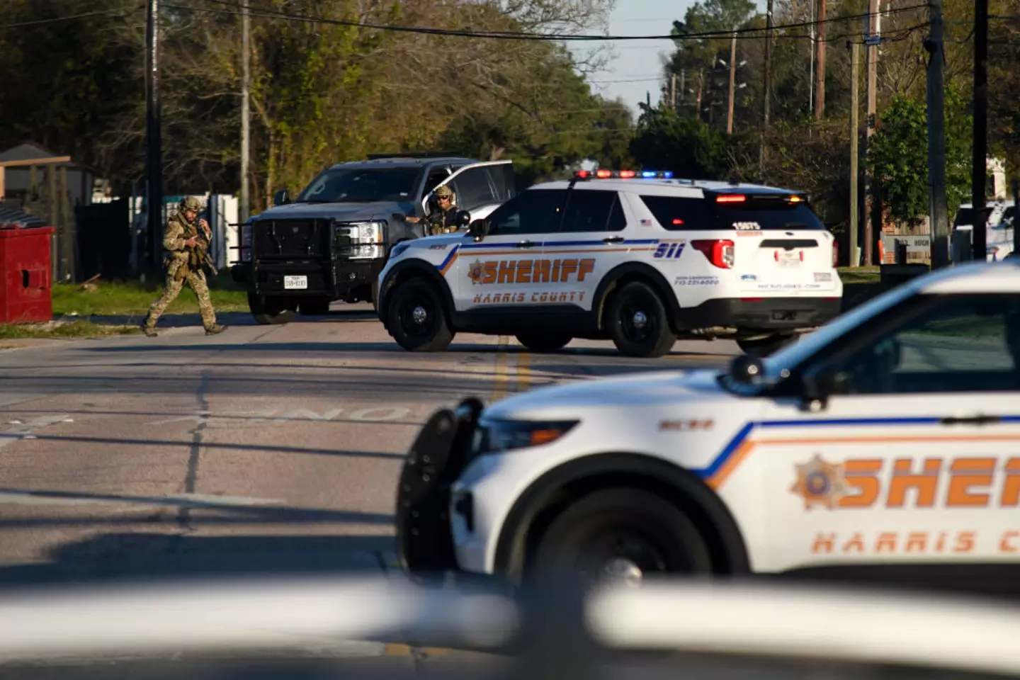 Law enforcement officers are claimed to be put at a 54 percent higher risk of taking their own lives (MARK FELIX/AFP via Getty Images)
