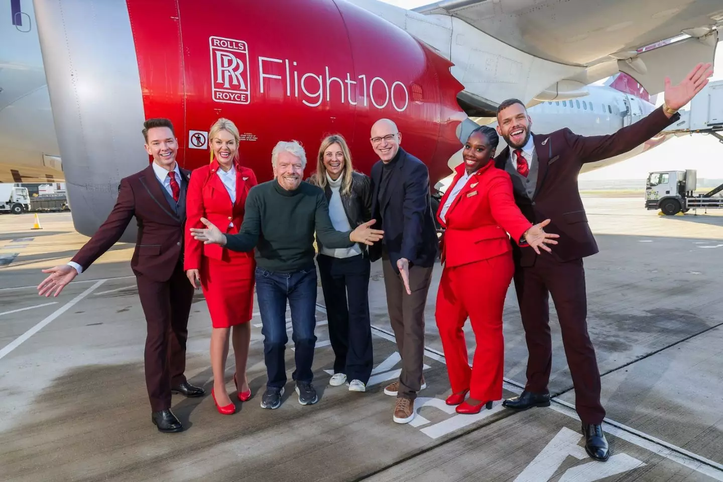 Virgin's Flight 100 took off earlier today (28 November).