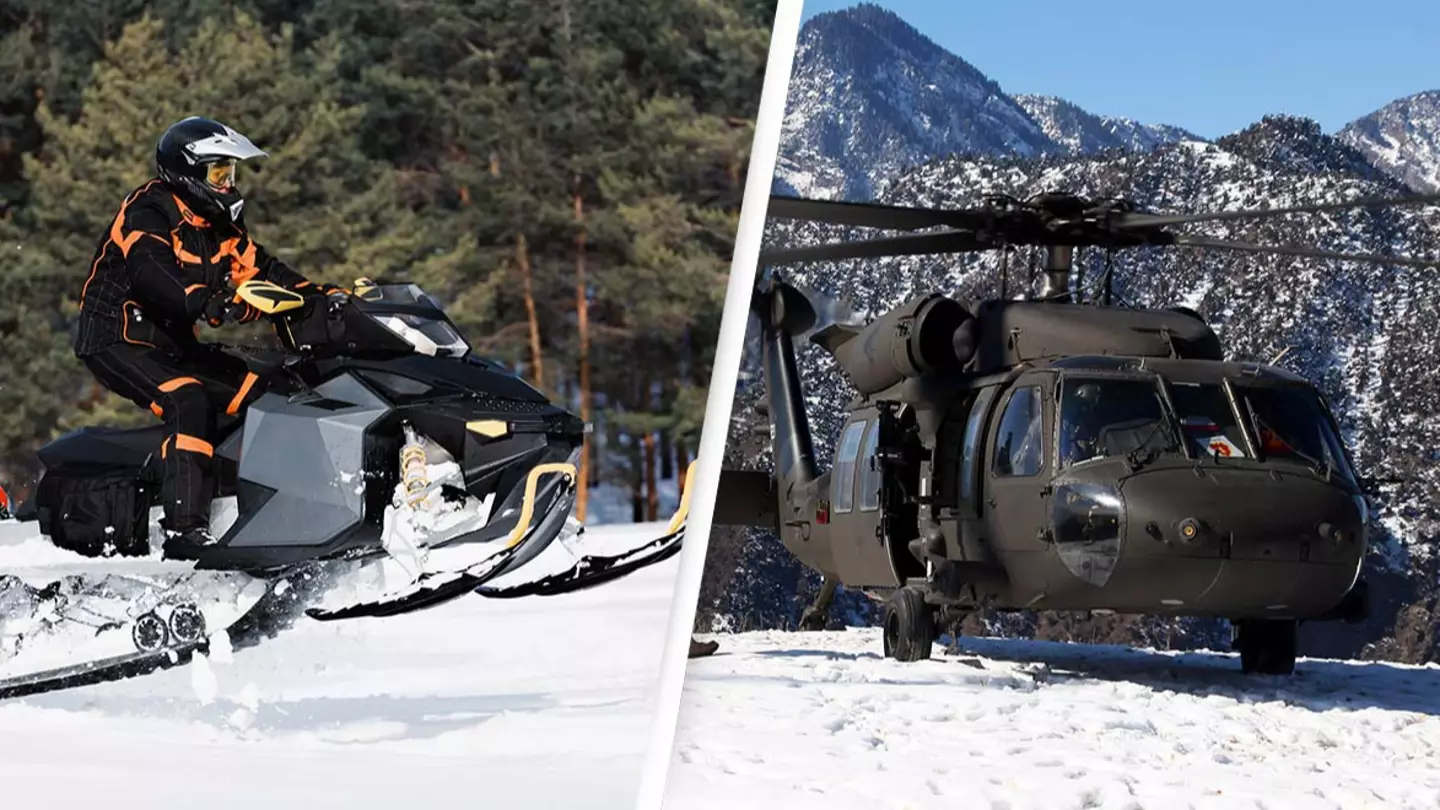 Man who crashed snowmobile into Black Hawk helicopter sues government for $9,500,000