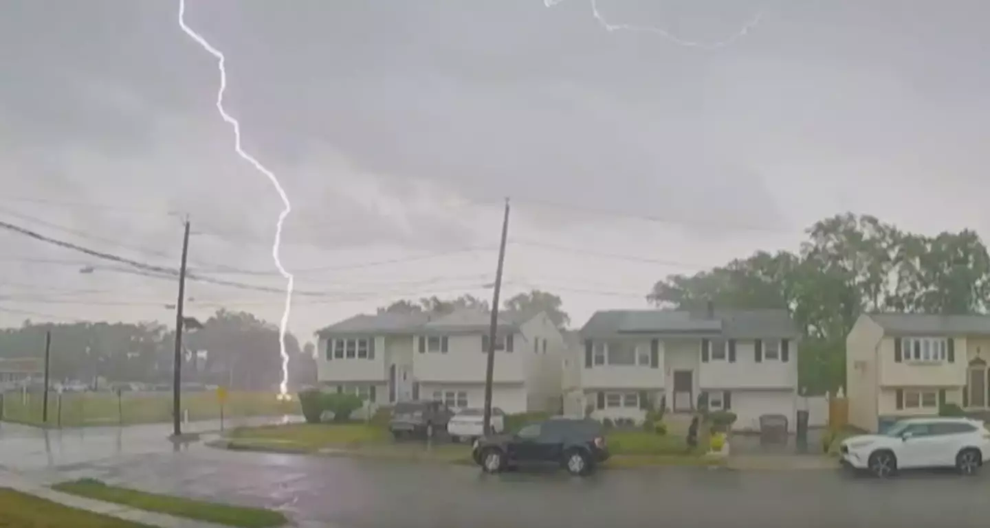 The lightning strike seriously injured Mr Baumgartner.