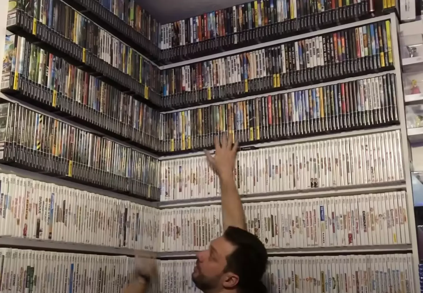 Monteiro's collection spans floor to ceiling.