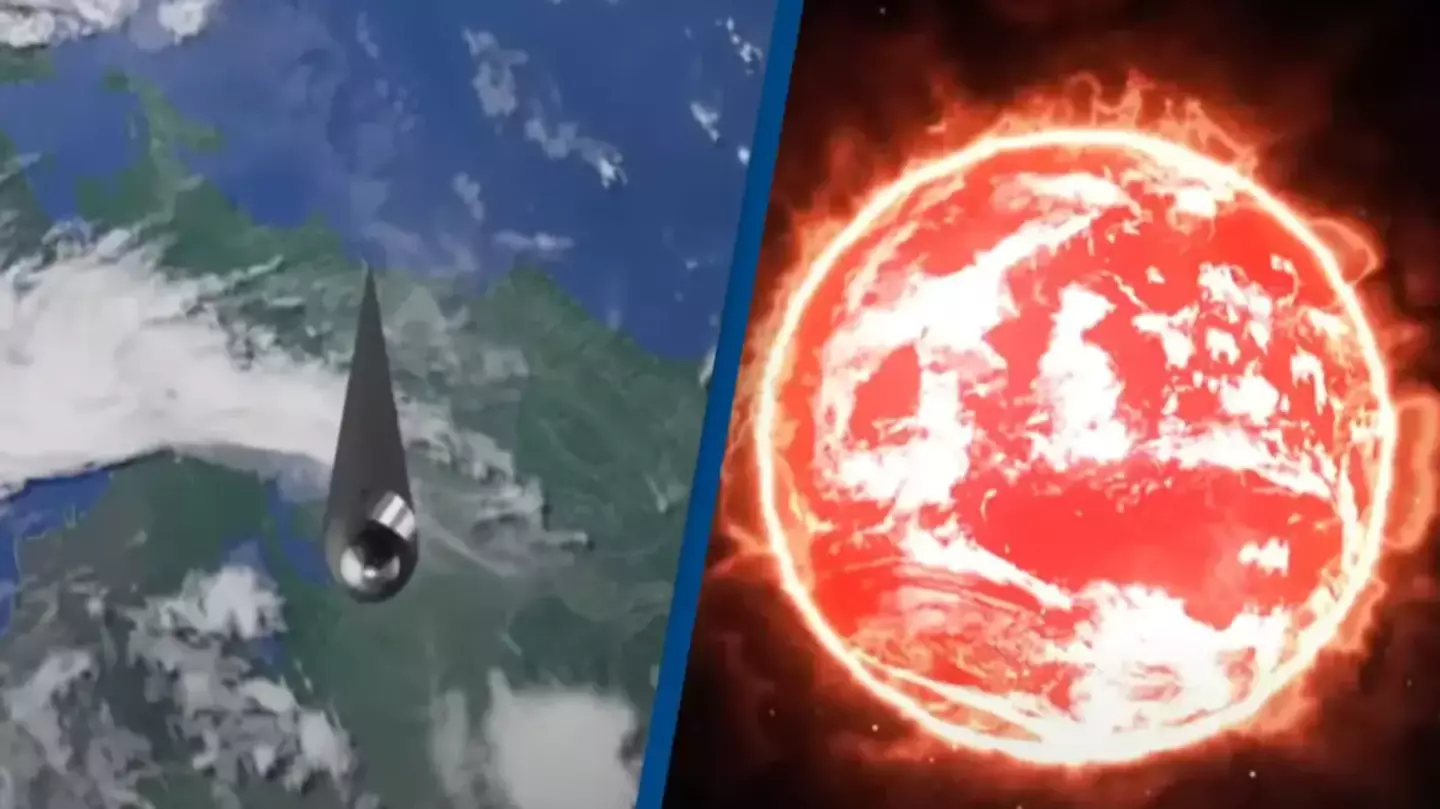 Apocalyptic video shows what would happen if a needle hit planet Earth at the speed of light