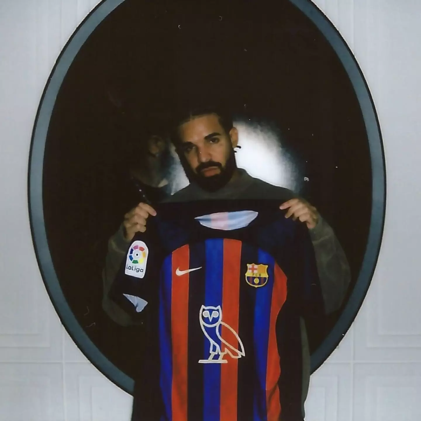 Barcelona even had Drake's logo on their kit.