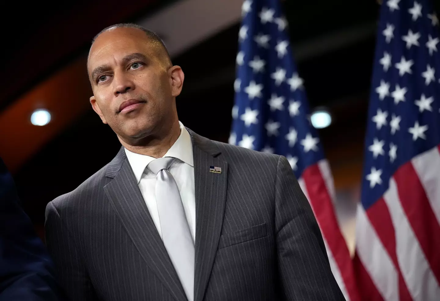Hakeem Jeffries hit back at Donald Trump for the stunt (Kevin Dietsch/Getty Images)