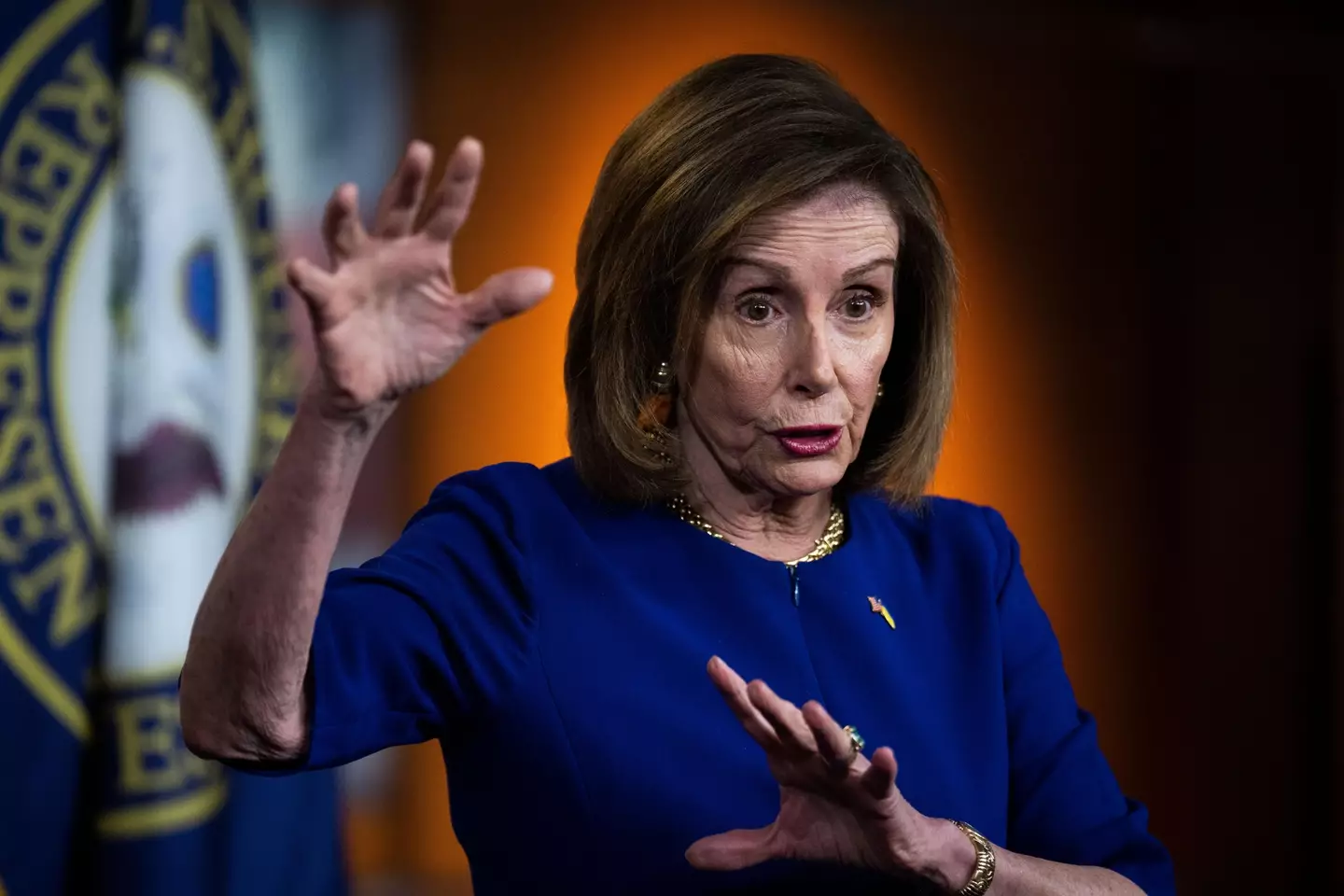 Pelosi said it was about time the nation legalised weed.