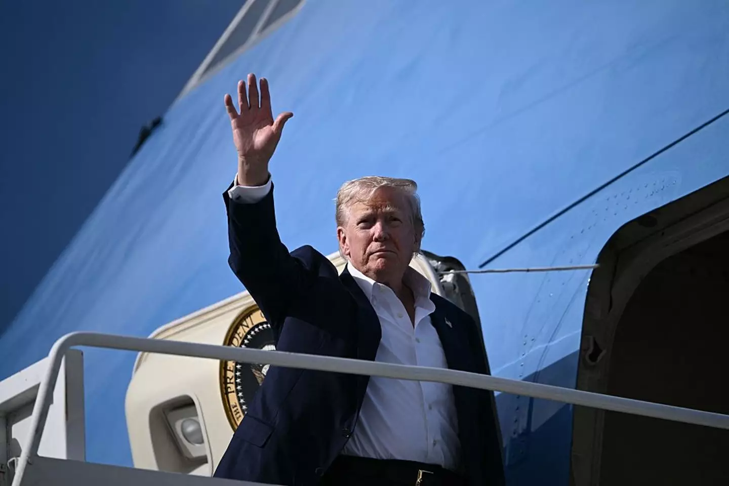 Donald Trump has issued a brutal warning to the Russian official (BRENDAN SMIALOWSKI/AFP via Getty Images)