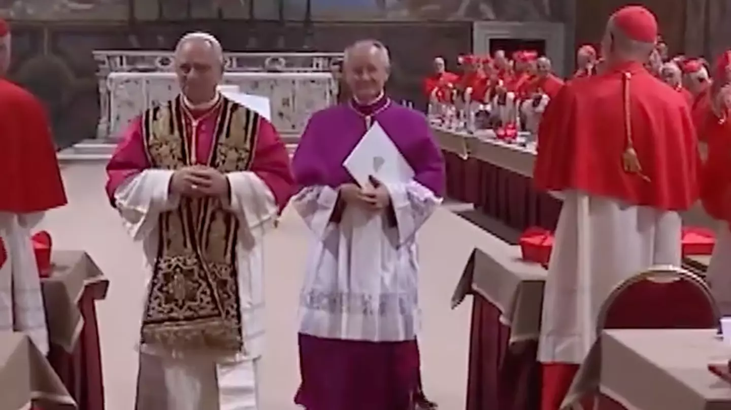Footage shows what happened moments after Pope Leo XIV was selected as first-ever American pope