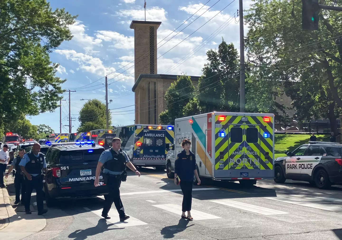 Two children have been killed (TOM BAKER/AFP via Getty Images)