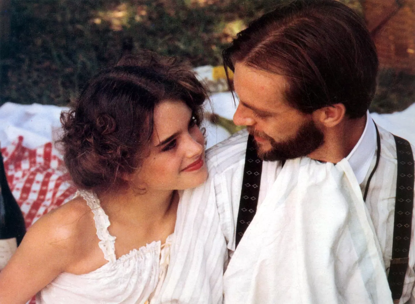 Brooke Shields had her first kiss at the age of eleven with an older co-star.