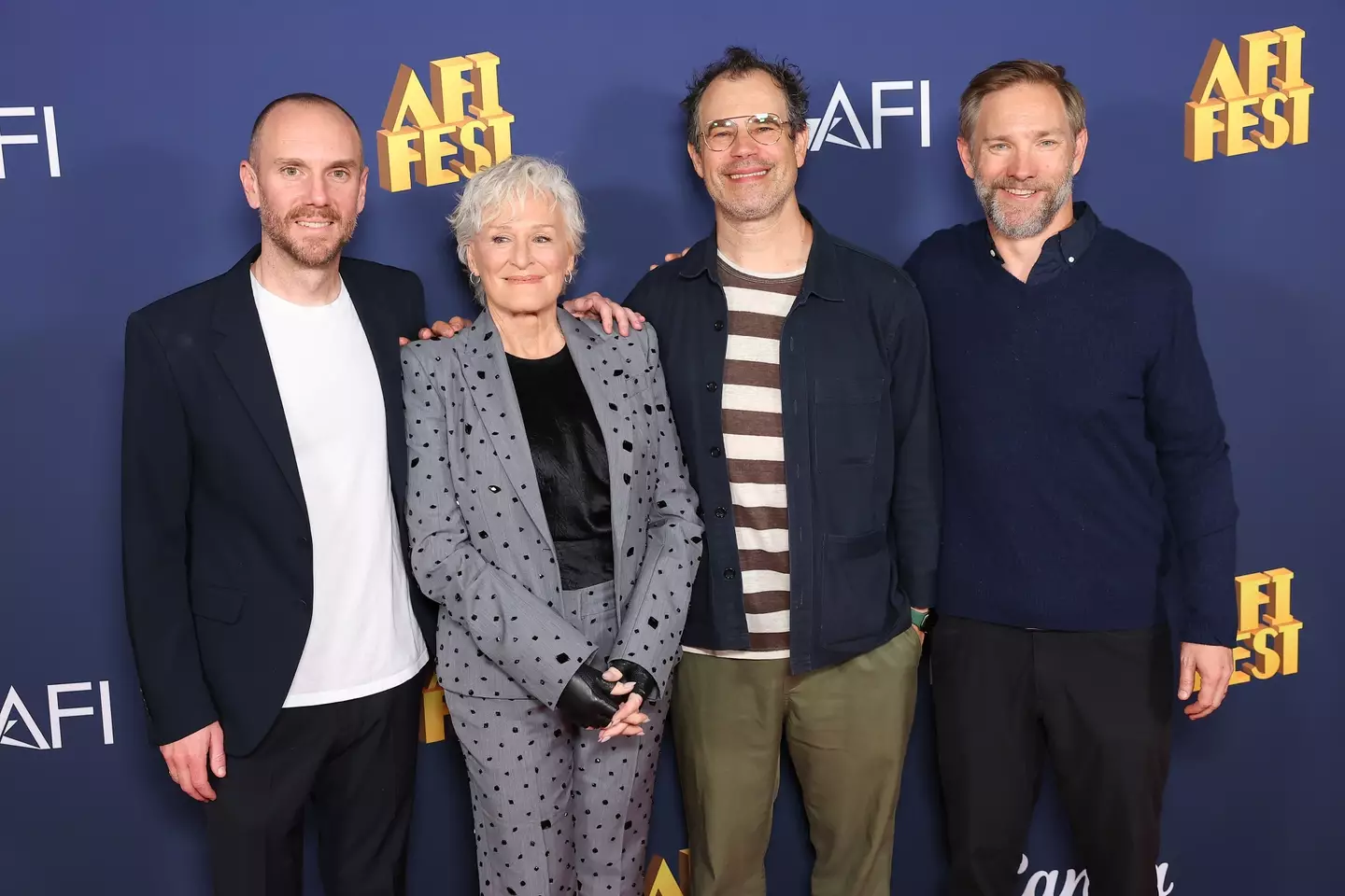 Charlie McDowell, Glenn Close, Alex Orlovsky, and Duncan Montgomery attend 2024 AFI Fest - The Summer Book premiere (Leon Bennett/Getty Images)