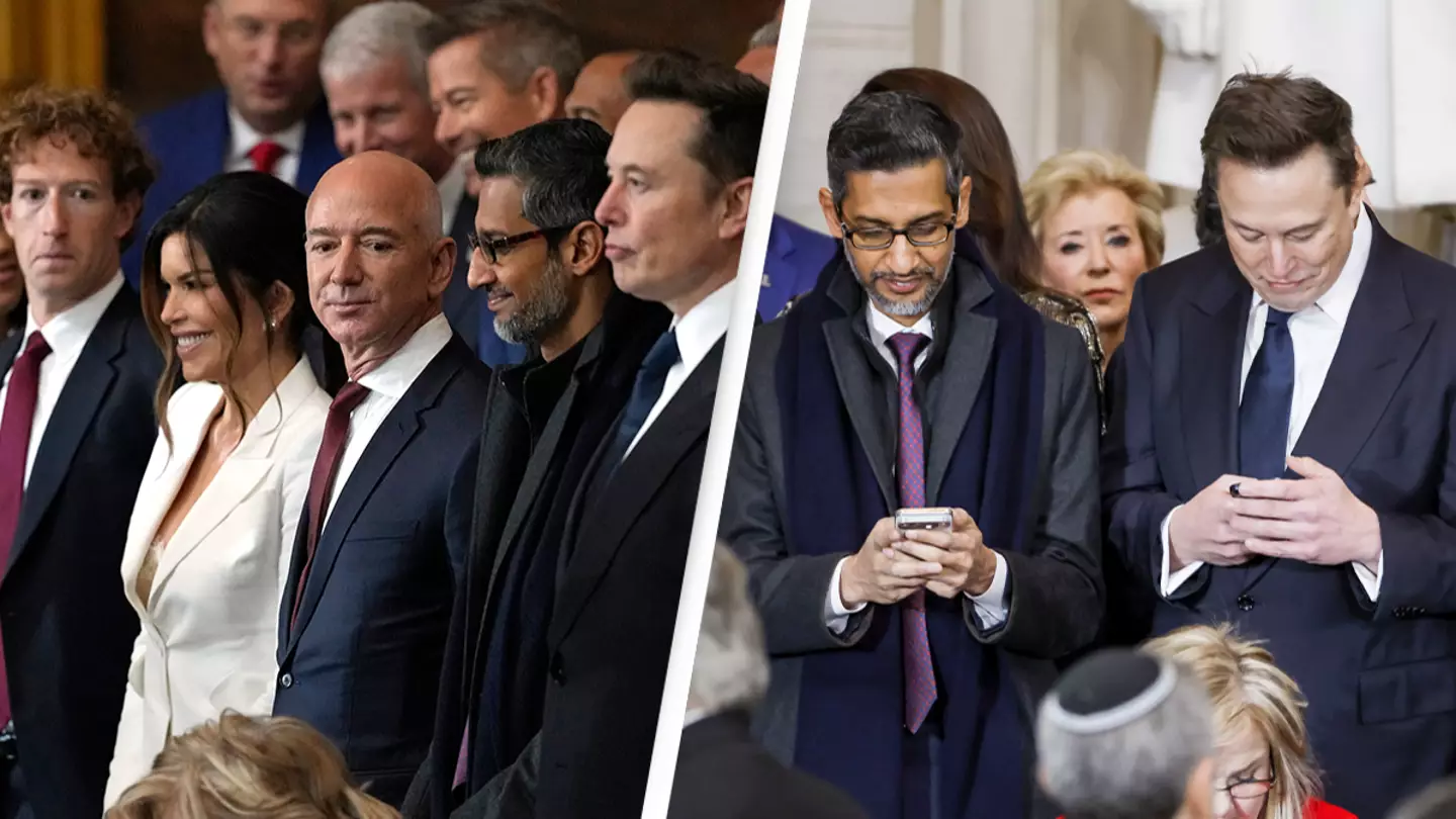 Combined wealth of all billionaires standing together at Trump's inauguration is leaving people stunned