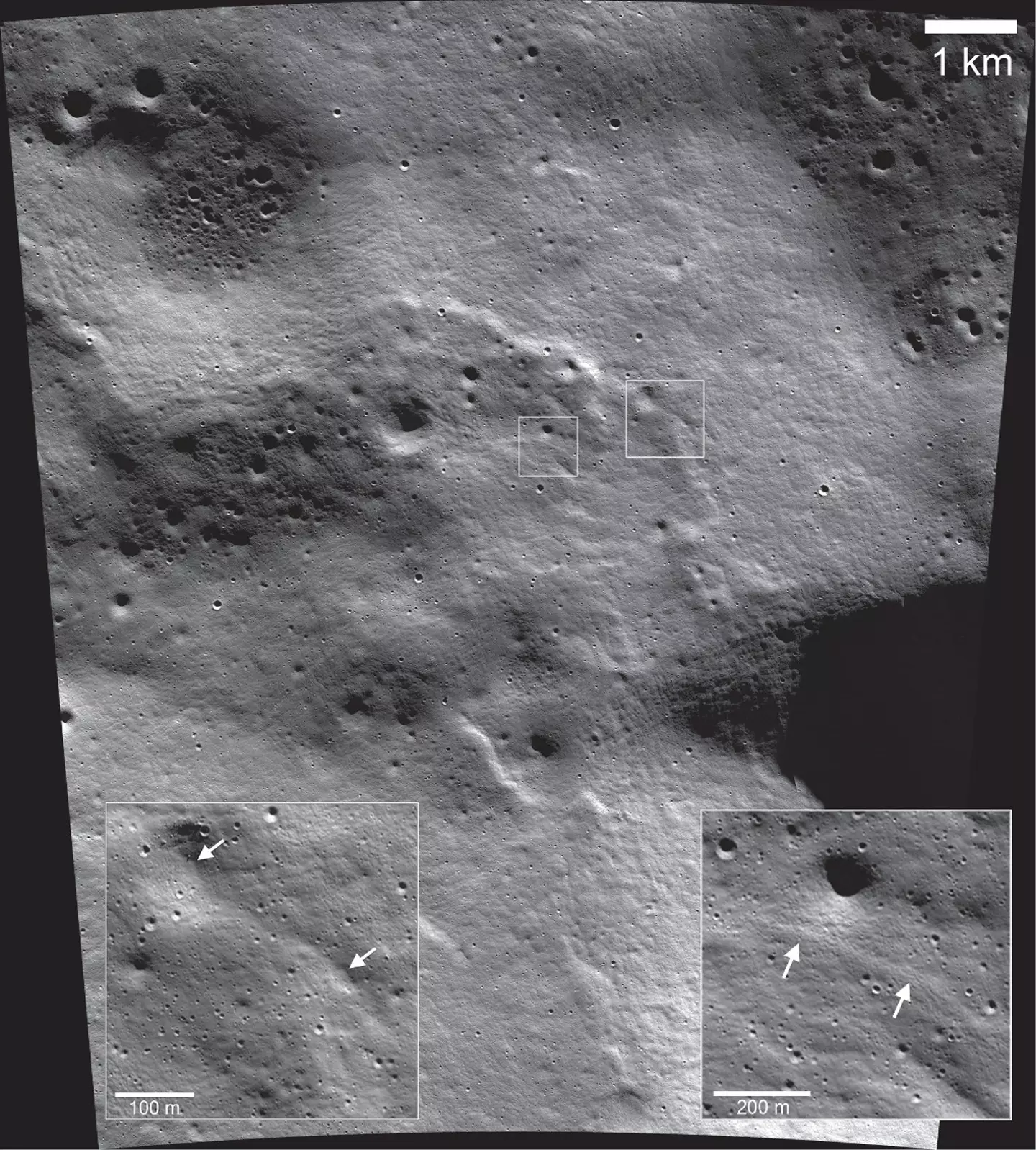 Some areas of the moon are more susceptible to landslides.