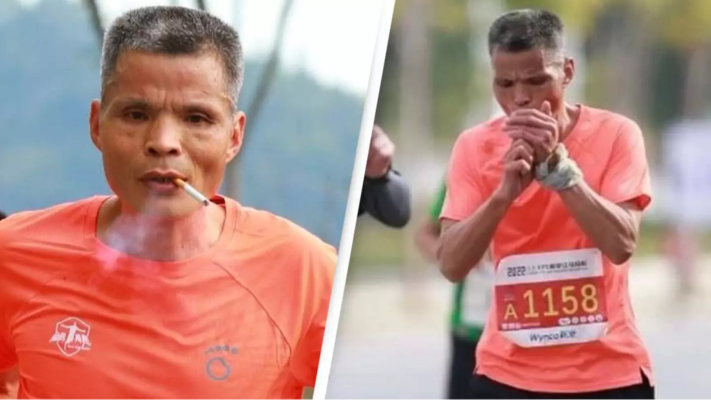 Marathon runner disqualified after he chain-smokes for entire race