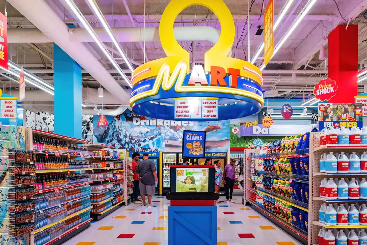 The psychedelic experience turns the regular supermarket trip into a very strange and trippy one.