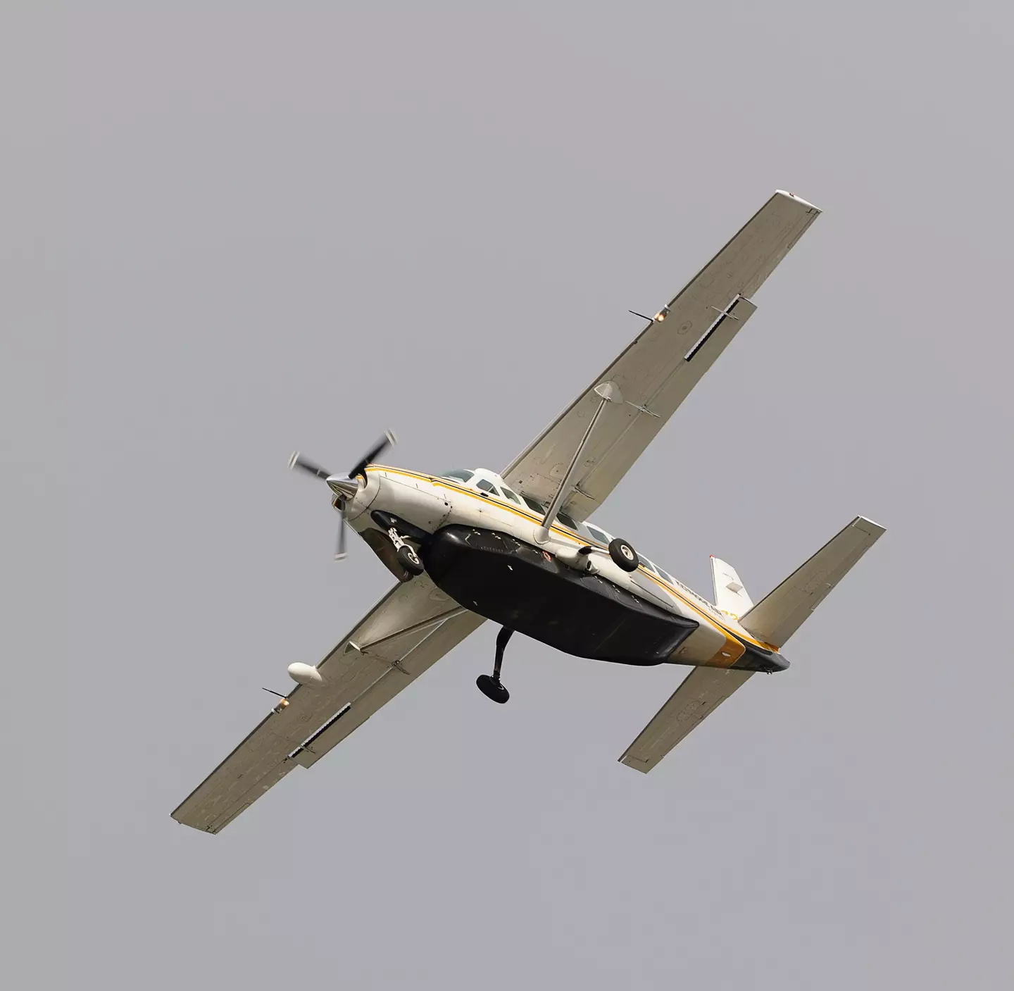 The plane is a Cessna 208B Grand Caravan (aviation-images.com/Universal Images Group via Getty Images)