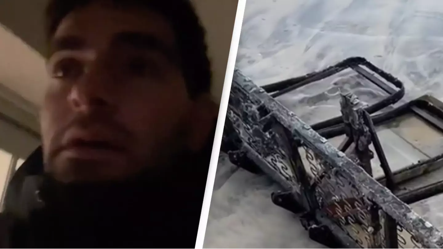 Man discovers ‘plane seats’ washed up on beach