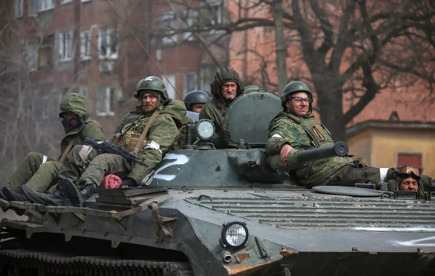 It is believed some Russian soldiers have been destroying their own vehicles to get out of fighting.