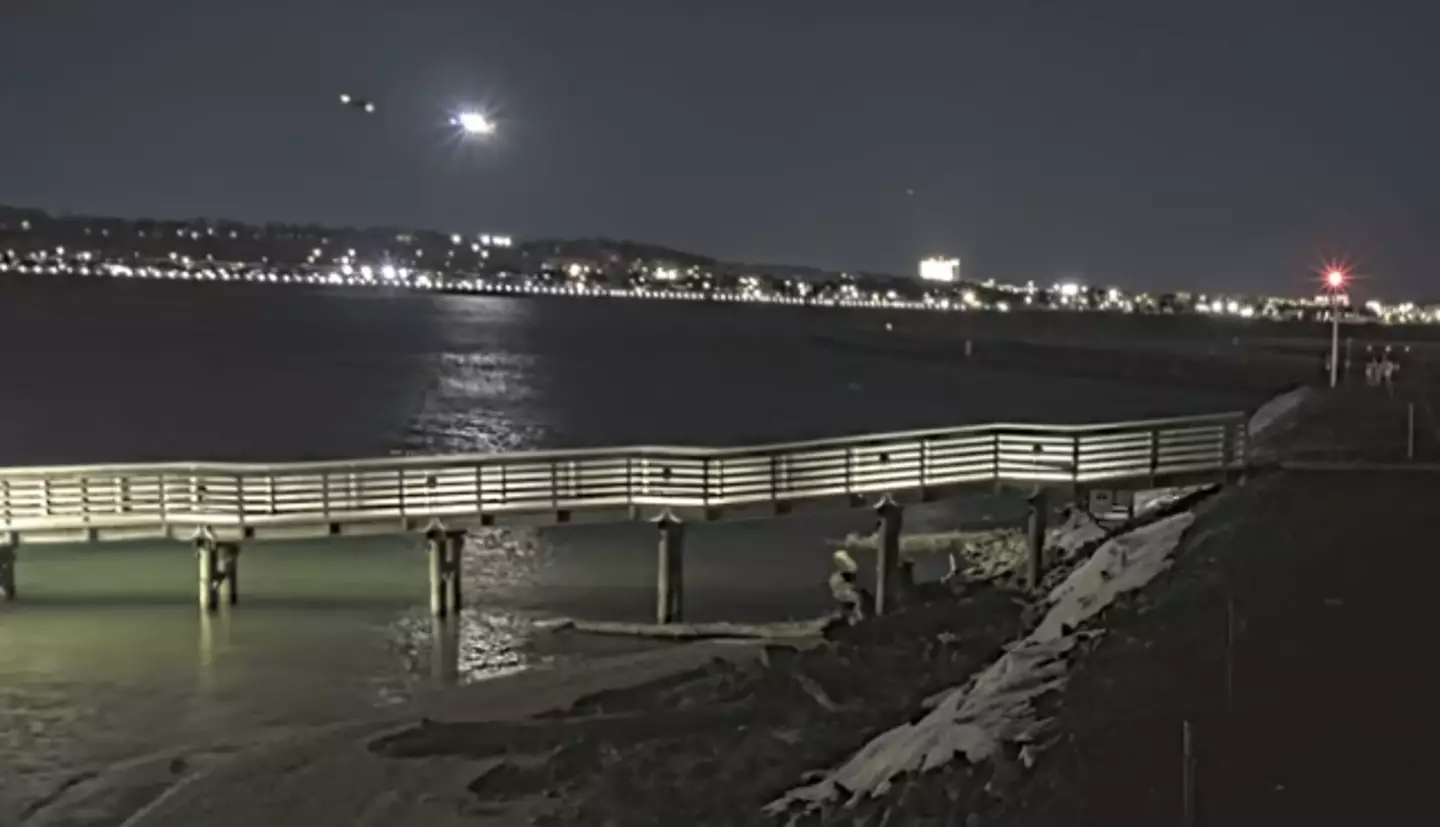 The presentation shows the moments leading up to the crash (NTSBgov)