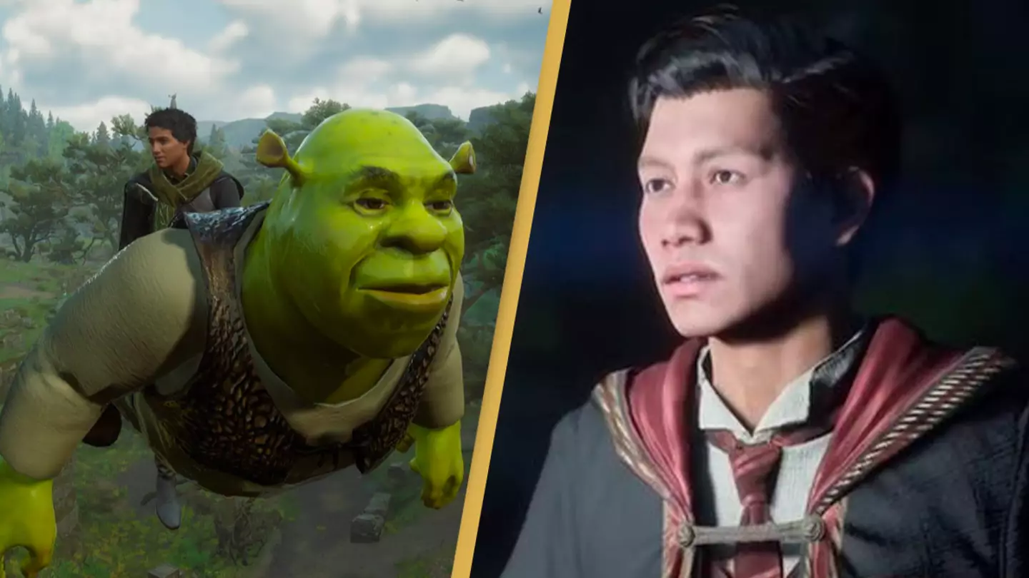 Hogwarts Legacy players are creating Shrek mods in the game