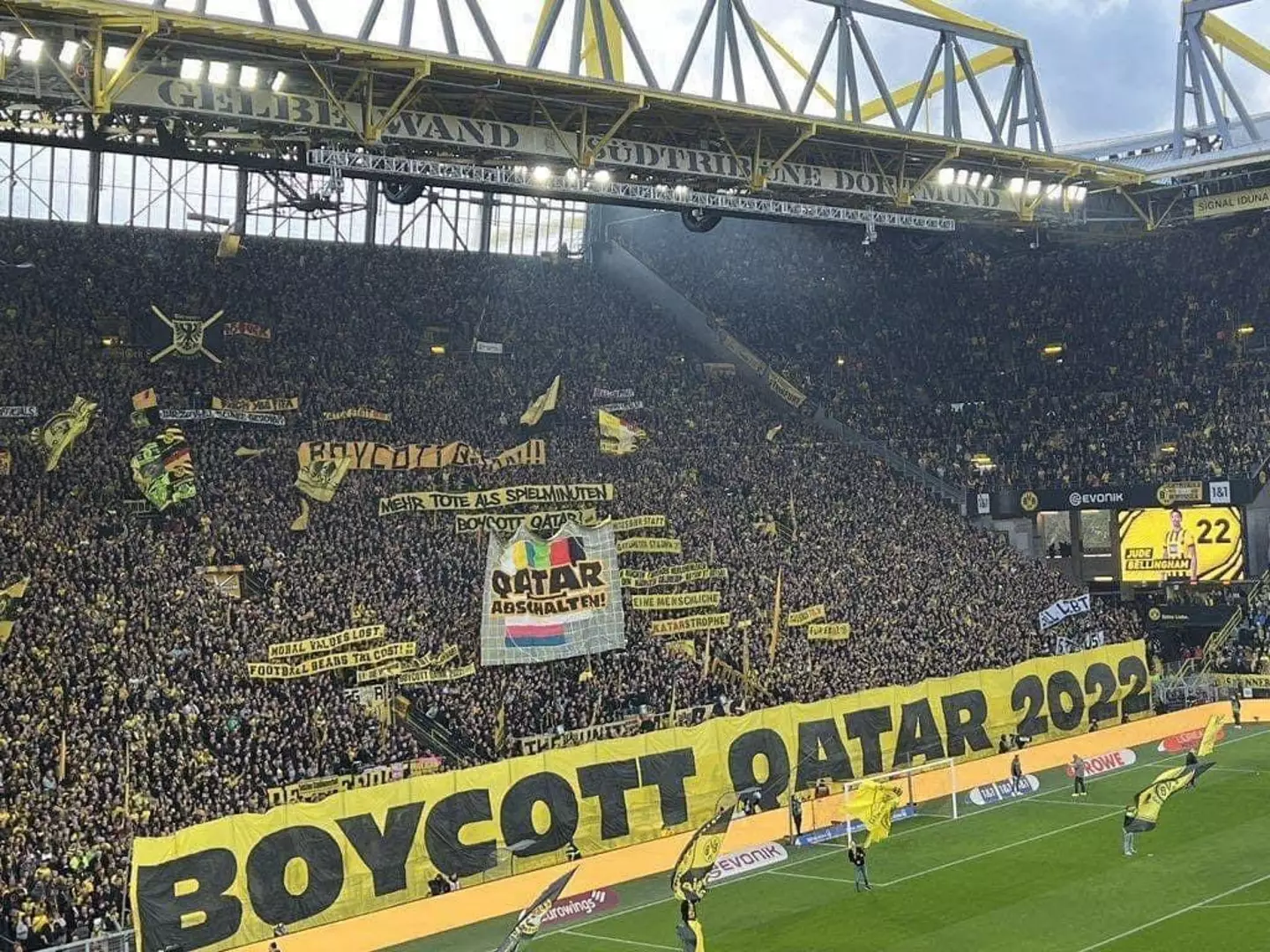 The football community is taking a stand against The World Cup being held in Qatar.