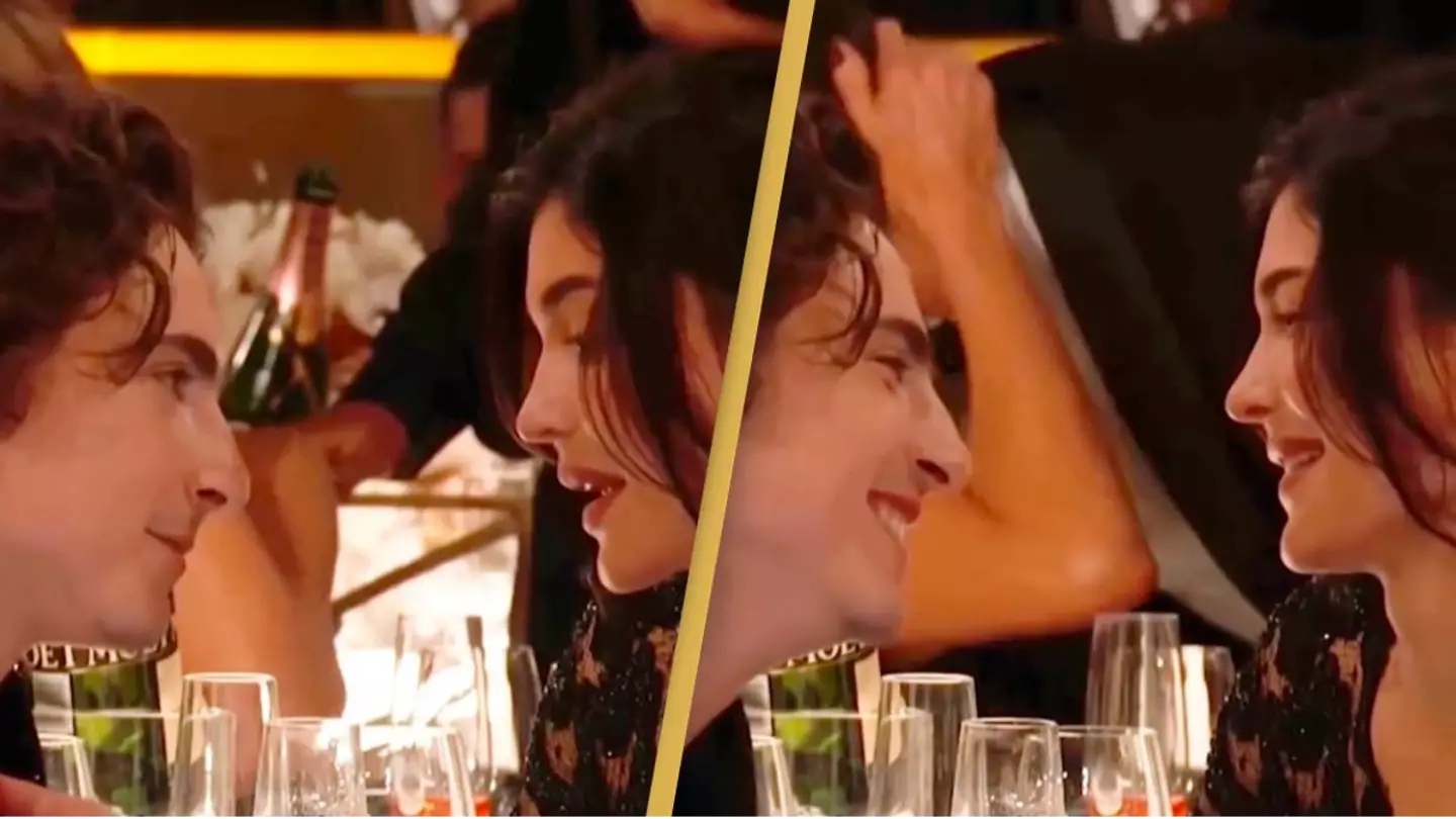 Lip-reader works out what Timotheé Chalamet and Kylie Jenner said to each-other in viral Golden Globes moment