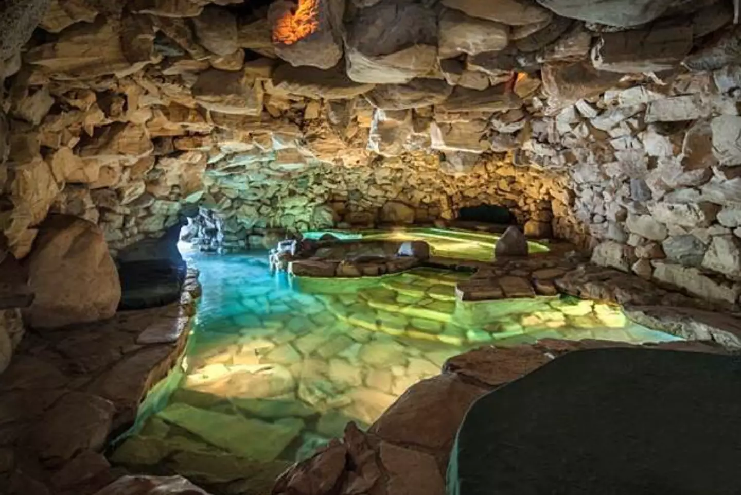 The famed Playboy grotto.