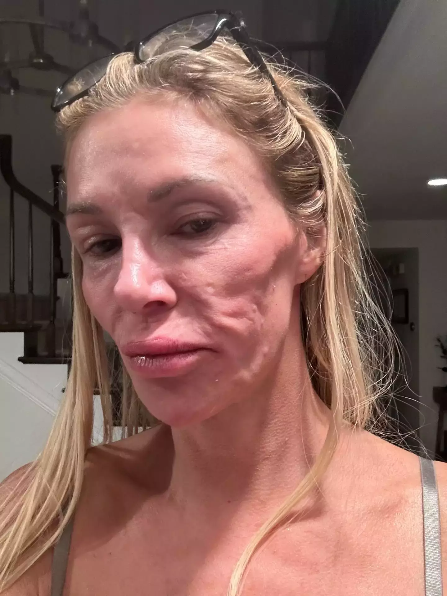 The star shocked fans with the snap (Twitter/@BrandiGlanville)