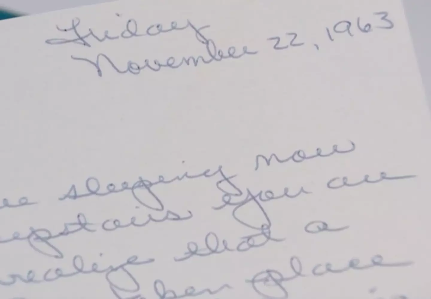 The letter described John F Kennedy as a leader.