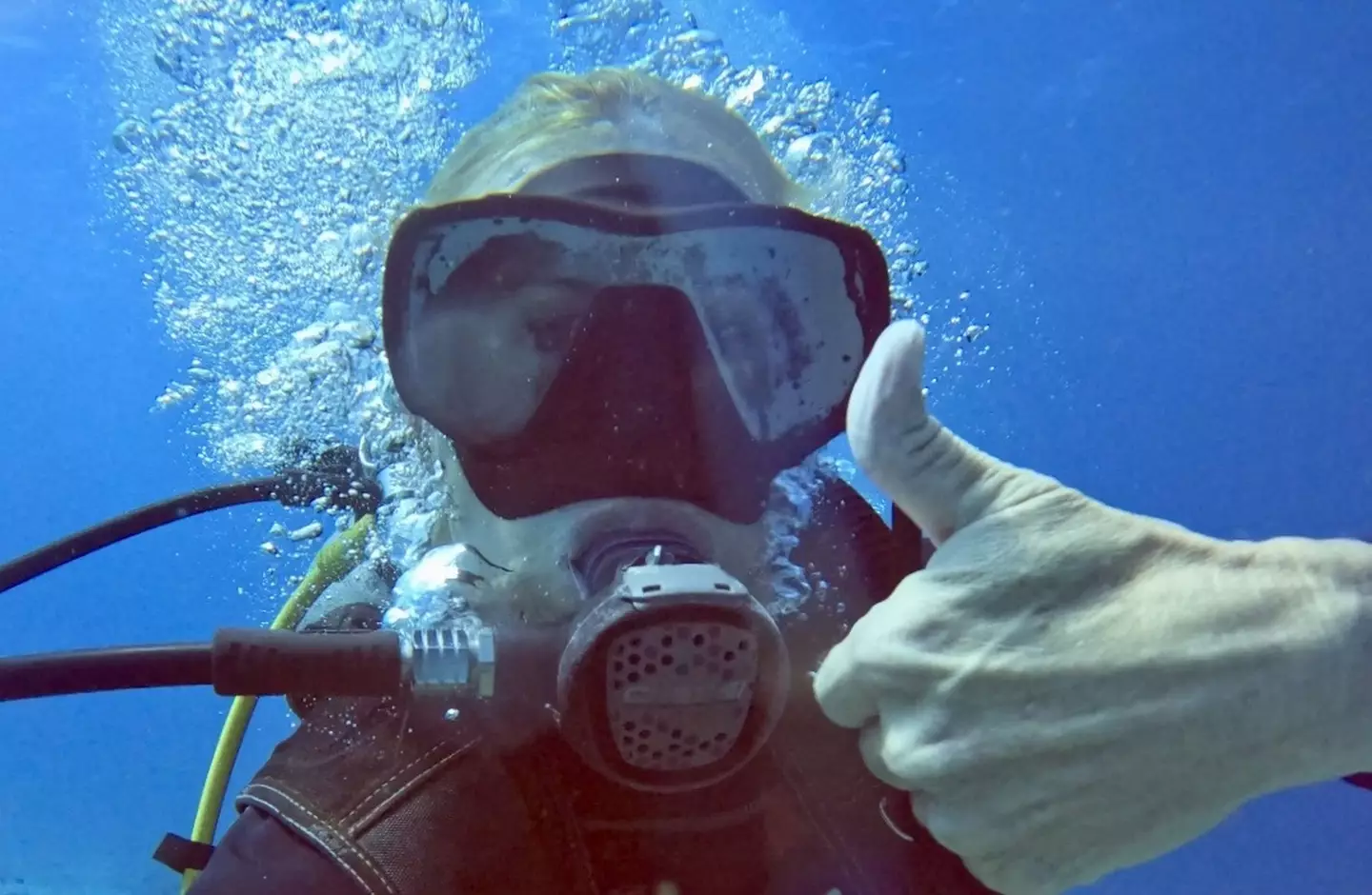 Elizabeth had gone on dives of up to 82 feet (Kennedy News and Media)