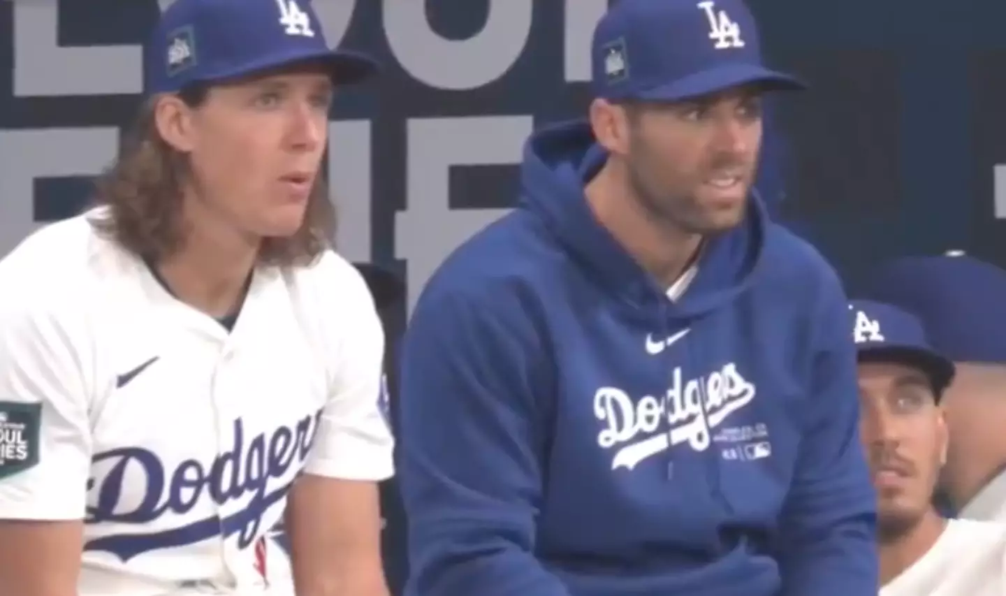 Some Dodgers players struggled to hid their reaction to the Korean star.