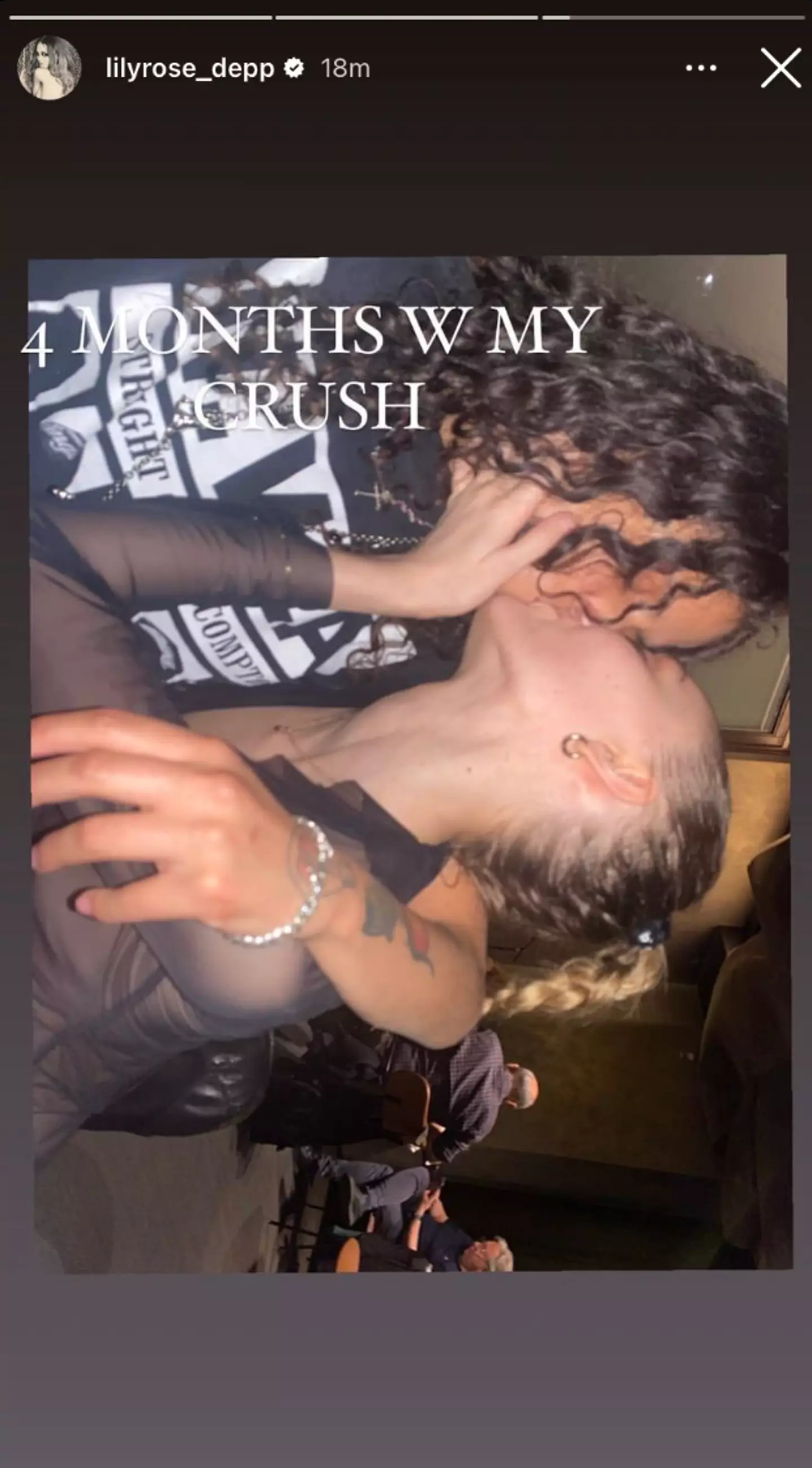 "4 MONTHS W MY CRUSH."