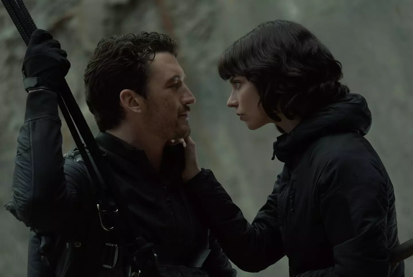 Teller stars alongside Anya Taylor-Joy in The Gorge (Apple TV)