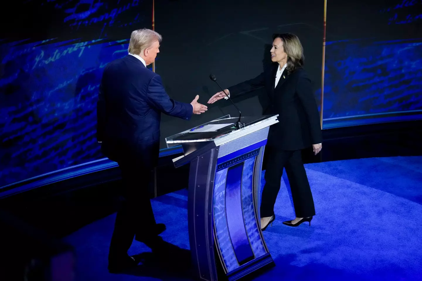 Donald Trump has canceled Kamala Harris's Secret Service protection (Doug Mills/The New York Times/Bloomberg via Getty Images)