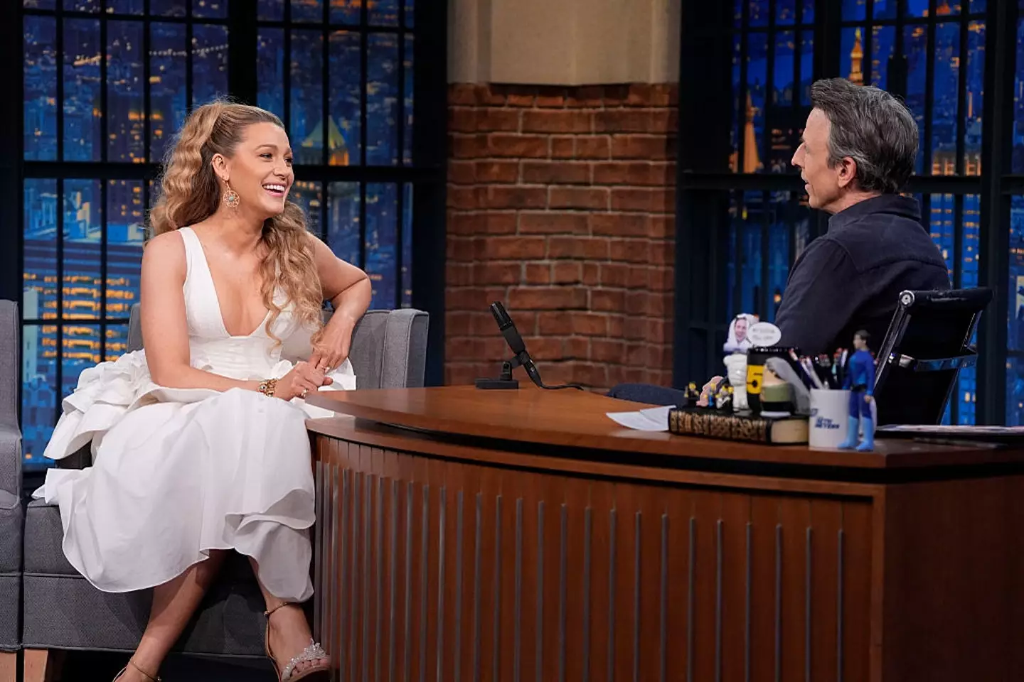 Blake Lively was recently interviewed by Seth Meyers (Lloyd Bishop/NBC via Getty Images)