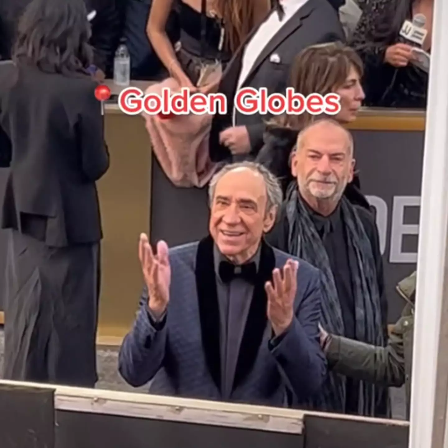 A clip of the actor at The Golden Globes has gone viral.