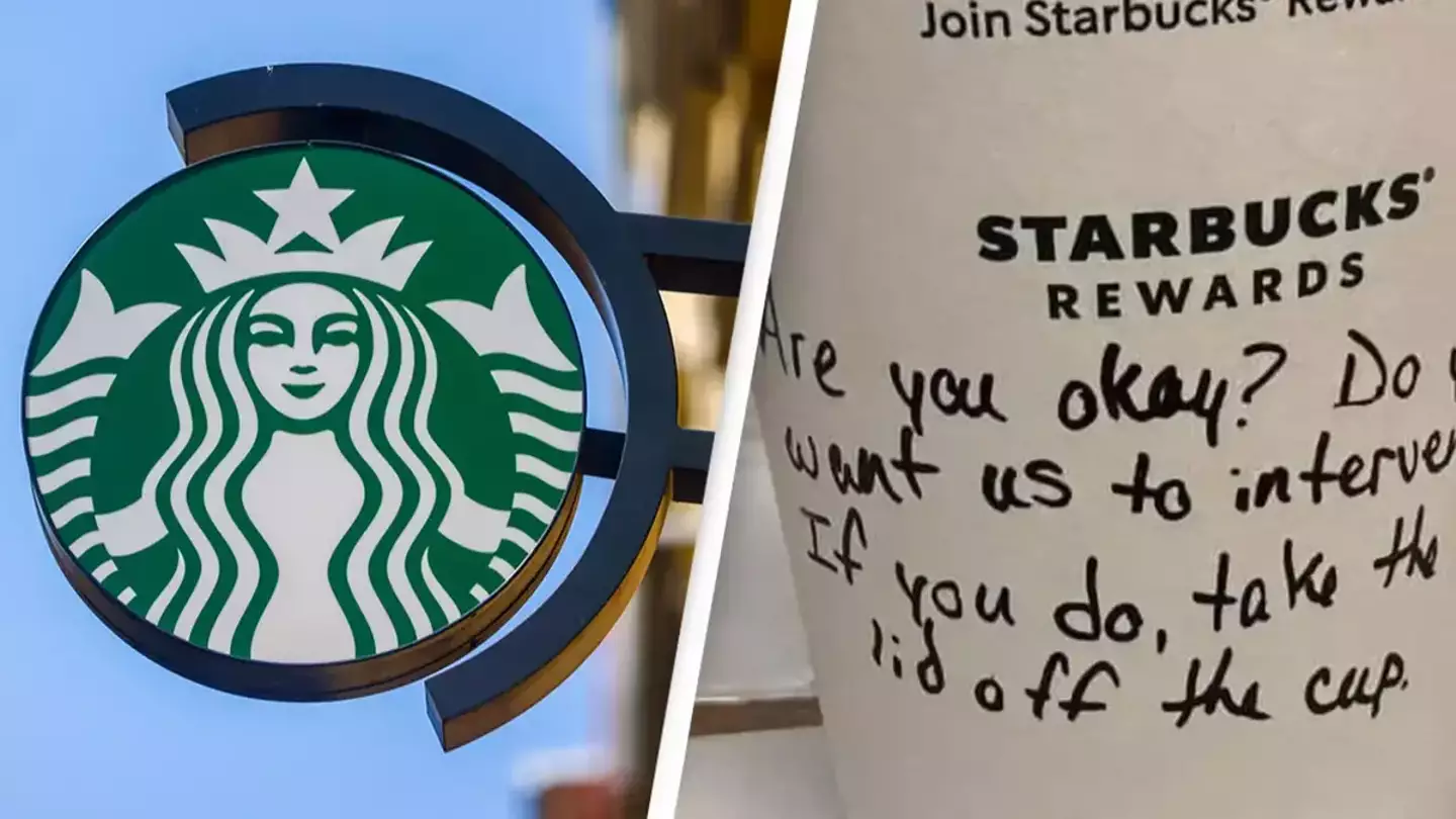 Starbucks barista praised for leaving secret note on cup to help young woman