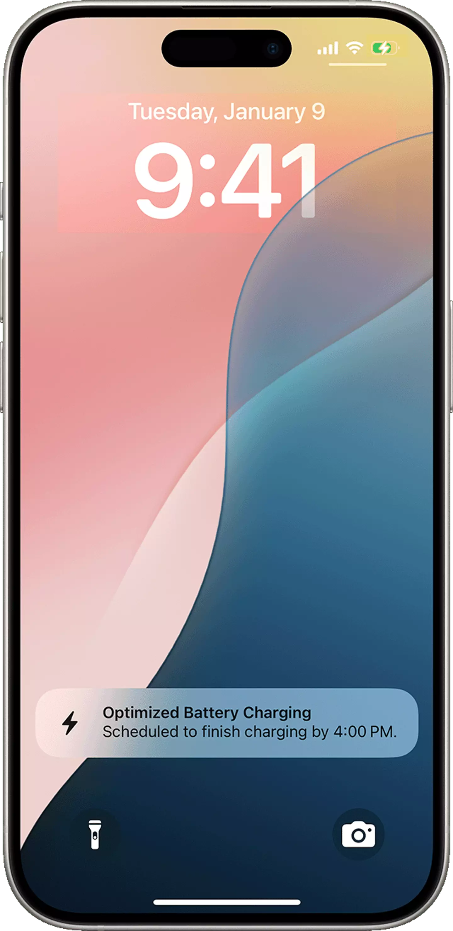 Optimized Battery Charging is on by default when you set up your iPhone (Apple)