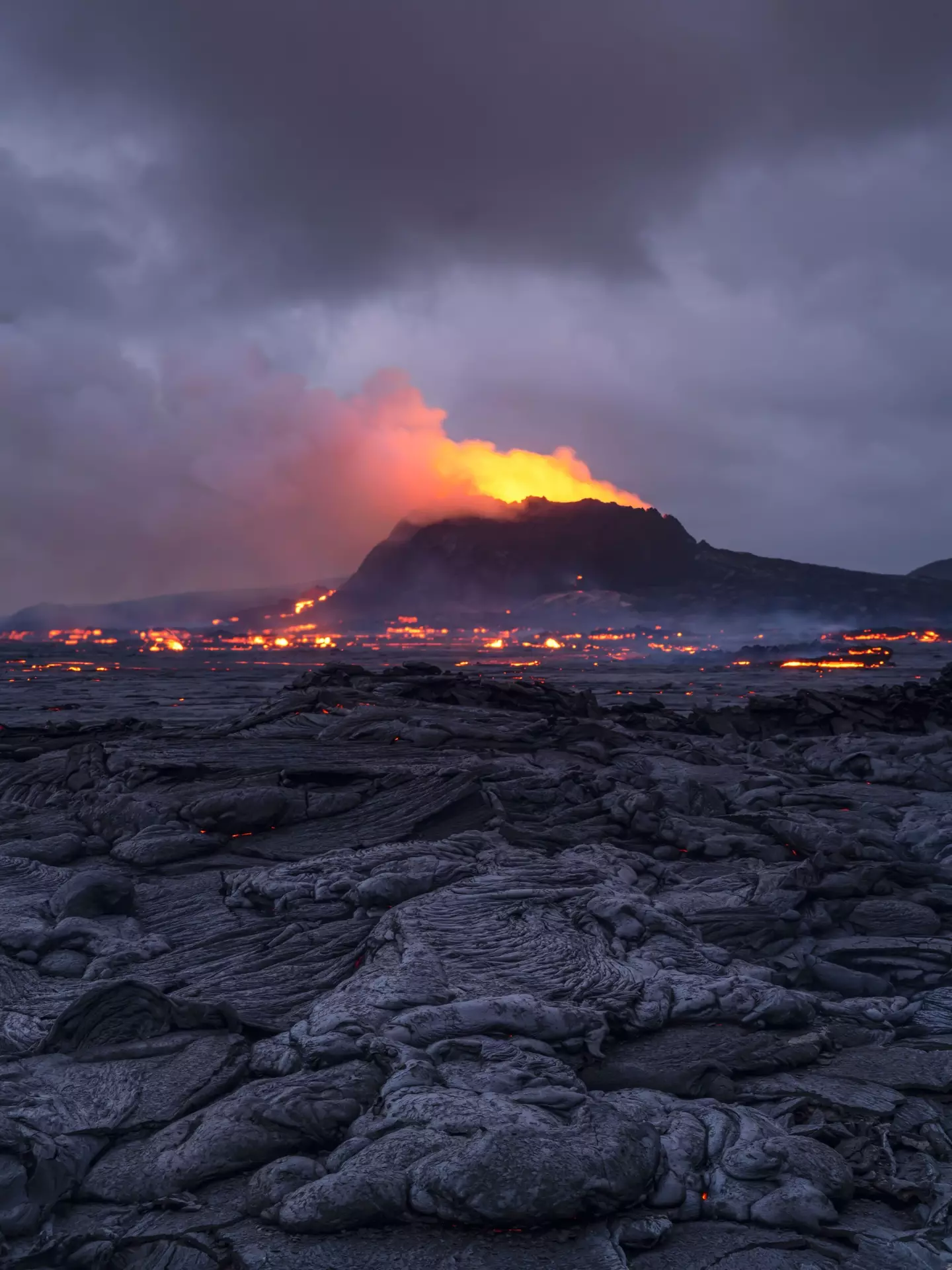 The volcano erupted spectacularly last year.